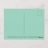 Vredig strand briefkaart (Achterkant)