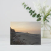 Vredig strand briefkaart (Staand voorkant)