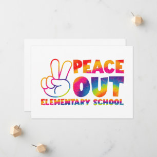 Vredig Uit Basisschool Tie Dye Laatste Dag  Aankondiging