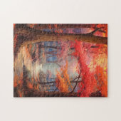 Vredig wandelen Herfst Park Fine Art Legpuzzel (Horizontaal)