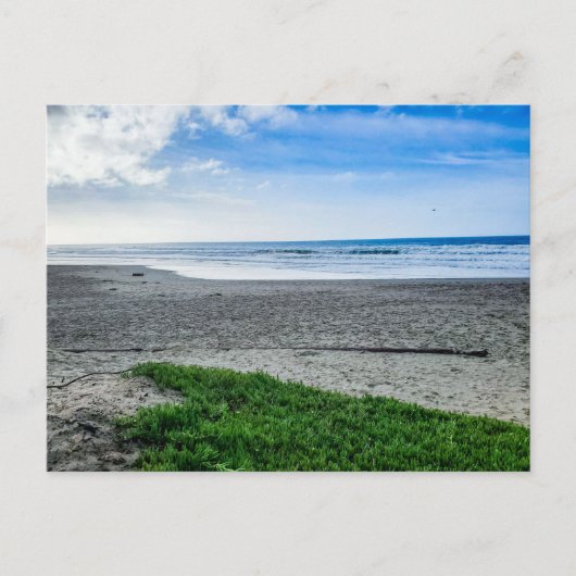 Vredig zandstrand briefkaart (Voorkant)