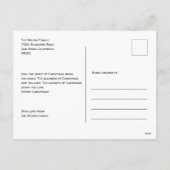 Vredige 3 Foto Collage Persoonlijke Familie Feestdagenkaart (Achterkant)