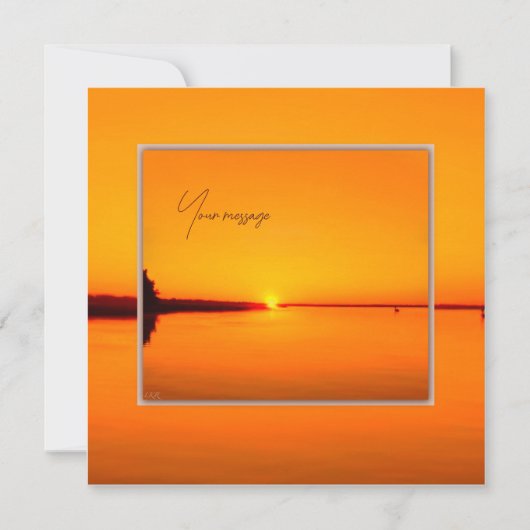 Vredige Amber Sunset (Voorkant)