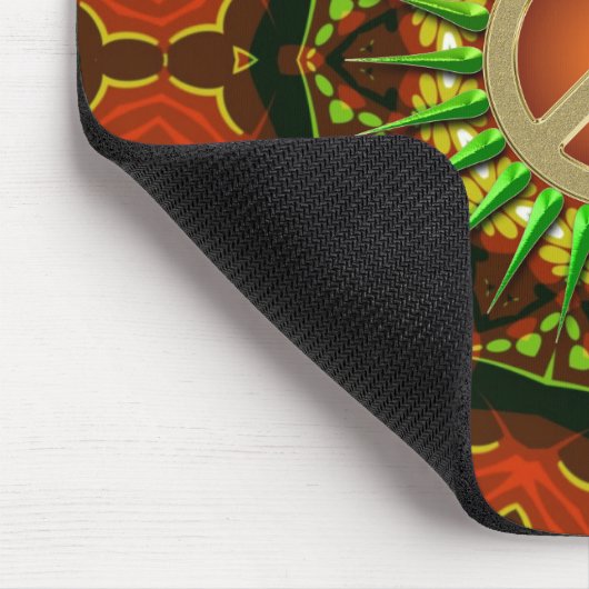 Vredige Batik Bloem Geometrie Muismat (Hoek)