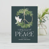 Vredige Dove Business Vakantie Kaart (Staand voorkant)