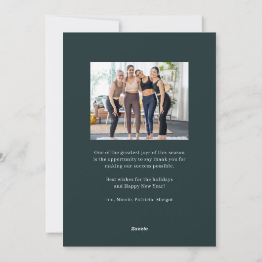 Vredige Dove Business Vakantie Kaart (Achterkant)