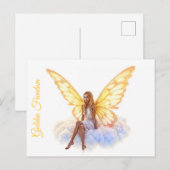 Vredige elegante fee gloed lucht luchtig en licht briefkaart (Voorkant / Achterkant)