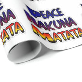 Vredige Hakuna Matata Gradiënt Kunst Cadeaupapier (Rol Hoek)