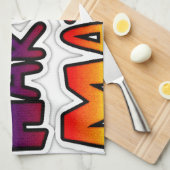 Vredige Hakuna Matata Gradiënt Kunst Theedoek (Quarter Fold)