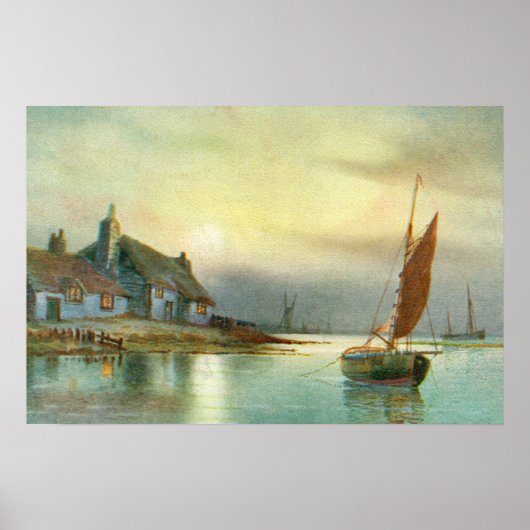 Vredige haven poster (Voorkant)