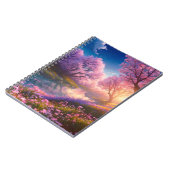 Vredige Haven van rivier en bloemen Notitieboek (Linkerzijde)