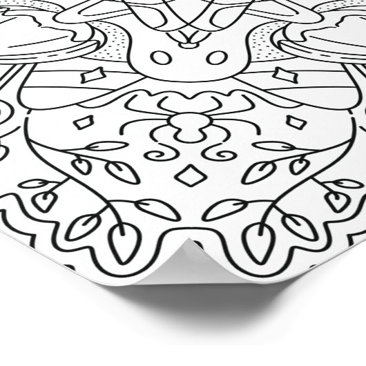 Vredige herfst: Halloween Magic Coloring Poster (Hoek)