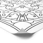 Vredige herfst: Halloween Spooky Night Kleuren Poster (Hoek)