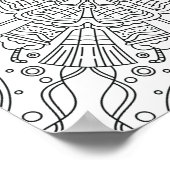 Vredige herfst: Halloween Spooky Night Kleuren Poster (Hoek)