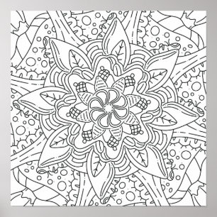 Vredige herfst: houtkleur poster