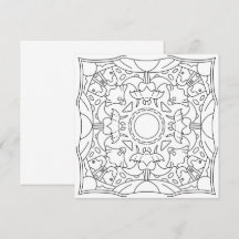 Vredige herfst: Spooky Night Coloring Kaart