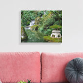 Vredige Japanse tuinen Canvas Afdruk (Insitu (Woonkamer))