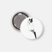 Vredige kat op de koelkast magneet (Voorkant / Achterkant)
