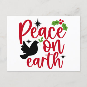 Vredige kerstkaart feestdagenkaart