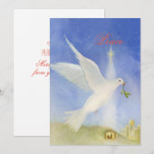 Vredige Kerstmis Feestdagenkaart (Voorkant / Achterkant)