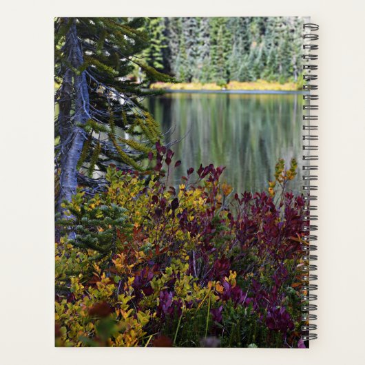 Vredige Lake Vibrant Herfst Kleurenlandschap Planner (Achterkant)