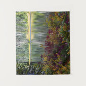 Vredige Lake Vibrant Herfst Kleurenlandschap Wandkleed (Voorkant)