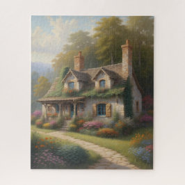 Vredige landelijke cottage tuin legpuzzel