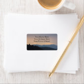 Vredige middag Blue Mountains Bomen Bos Etiket (Insitu)