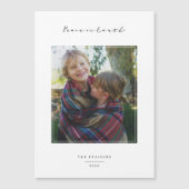 Vredige momenten vakantie fotokaart magnetische uitnodiging (Voorkant)