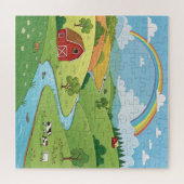 Vredige natuur scène op maat gemaakte foto legpuzz legpuzzel (Horizontaal)