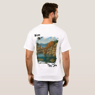 Vredige natuur T-shirt voor dierenliefhebbers