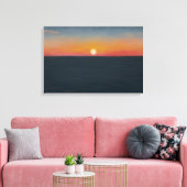 Vredige Oceaansondergang Schilderij Canvas Afdruk (Insitu (Woonkamer))