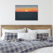 Vredige Oceaansondergang Schilderij Canvas Afdruk (Insitu (Slaapkamer))