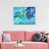 Vredige Ocean Mixed media art Canvas Afdruk (Insitu (Woonkamer))