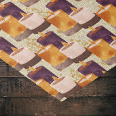 Vredige Paarse en gouden kaarsen in de Spa Tissuepapier