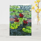 Vredige regenachtige tuin Kaart (Gele Bloem)