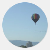 Vredige Reno Scene Ronde Sticker (Voorkant)