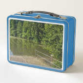 Vredige Rivierlandschap Natuur Landschap Lunchbox (Voorkant)