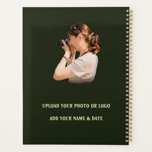 Vredige Sequoia-foto met Sunburst Planner (Achterkant)