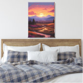 Vredige Stroom Canvas Afdruk (Insitu (Slaapkamer))