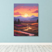 Vredige Stroom Canvas Afdruk (Insitu (Houten vloer))