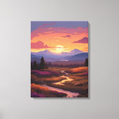 Vredige Stroom Canvas Afdruk (Voorkant)