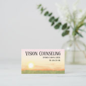 Vredige Sunset Counseling Professional Visitekaartje (Staand voorkant)