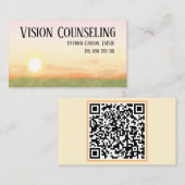Vredige Sunset Counseling Professional Visitekaartje (Voorkant / Achterkant)