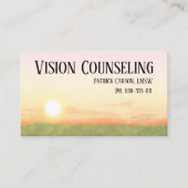 Vredige Sunset Counseling Professional Visitekaartje (Voorkant)