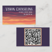 Vredige Sunset Counseling Professional Visitekaartje (Voorkant / Achterkant)