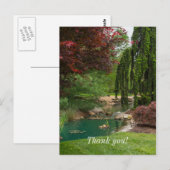 Vredige tuin briefkaart (Voorkant / Achterkant)