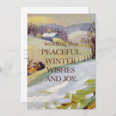 Vredige winter - Kerstkaart (Voorkant / Achterkant)