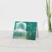 Vredige Zen Waterfall Notecard Notitiekaartje (Voorkant)