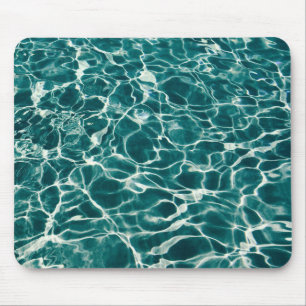 Vredige zomer Aqua Blue Zwembad Water Muismat